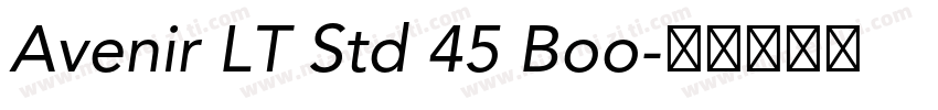 Avenir LT Std 45 Boo字体转换